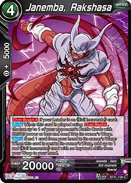 Janemba, Rakshasa BT31-108 card