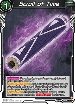 Scroll of Time BT31-113 Dragon Ball Masters card