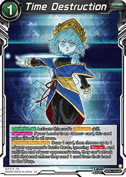 Time Destruction BT31-114 card