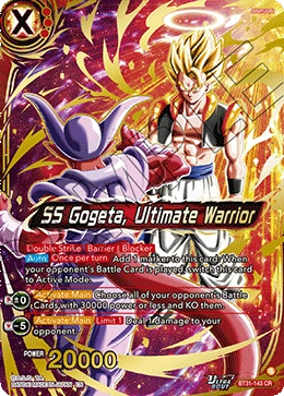 SS Gogeta, Ultimate Warrior BT31-143 card