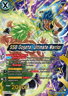 SSB Gogeta, Ultimate Warrior BT31-144 card