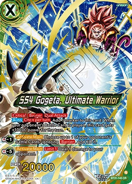 SS4 Gogeta, Ultimate Warrior BT31-145 card