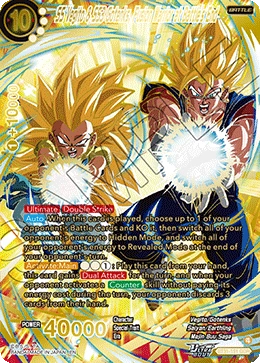 SS Vegito & SS3 Gotenks, Fusion Warrior at Battle’s End BT31-151_GDR card