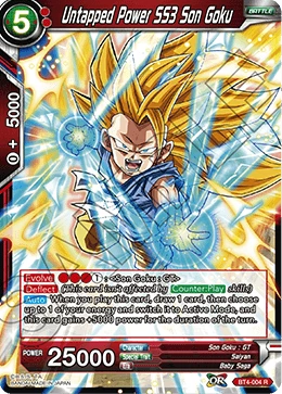 Untapped Power SS3 Son Goku BT4-004 card