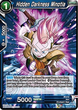 Hidden Darkness Minotia BT4-041 card