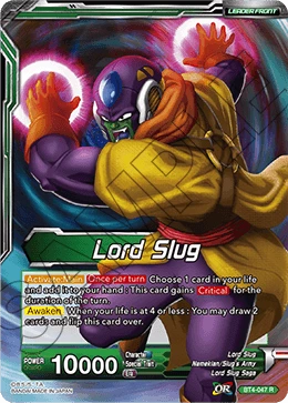 Lord Slug BT4-047 Dragon Ball Masters card
