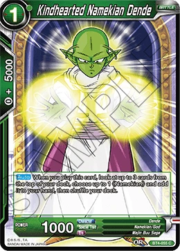 Kindhearted Namekian Dende BT4-055 card