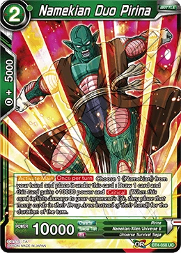 Namekian Duo Pirina BT4-058 card