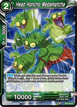 Head Honcho Medamatcha BT4-063 Dragon Ball Masters card