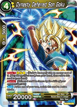 Dynasty Deferred Son Goku BT4-081 card