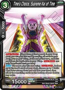 Time's Choice, Supreme Kai of Time BT4-103_BD card