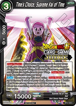 Time's Choice, Supreme Kai of Time BT4-103_PR card
