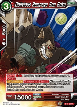 Oblivious Rampage Son Goku BT5-003 card