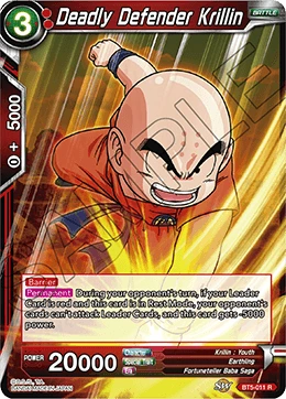 Deadly Defender Krillin BT5-011 card