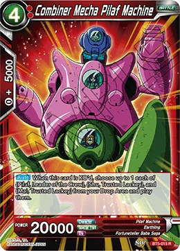 Combiner Mecha Pilaf Machine BT5-015 Dragon Ball Masters card