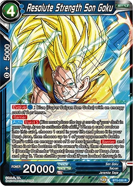 Resolute Strength Son Goku BT5-030 card