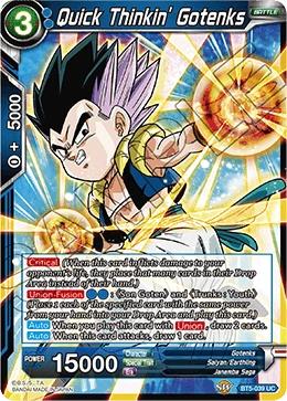 Quick Thinkin' Gotenks BT5-039 card