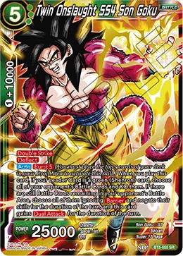 Twin Onslaught SS4 Son Goku BT5-055 card