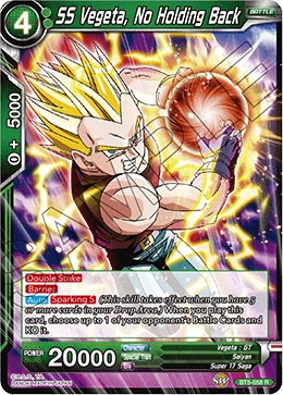 SS Vegeta, No Holding Back BT5-058 card