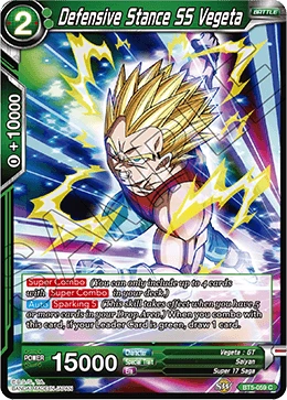 Defensive Stance SS Vegeta BT5-059 card