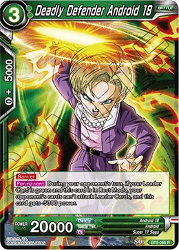 Deadly Defender Android 18 BT5-065 card