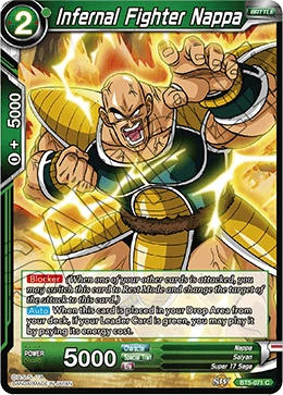 Infernal Fighter Nappa BT5-071 card