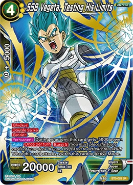 SSB Vegeta, Testing His Limits BT5-083 card