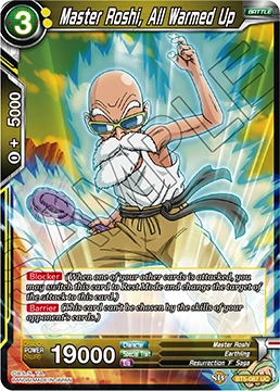 Master Roshi, All Warmed Up BT5-087 card