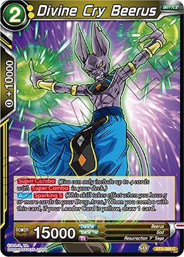 Divine Cry Beerus BT5-089 card