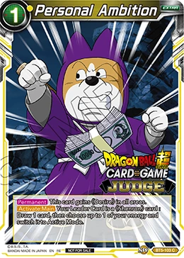 Personal Ambition BT5-103_PR card