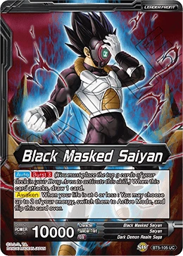 Black Masked Saiyan BT5-105 card