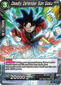 Deadly Defender Son Goku BT5-113 card