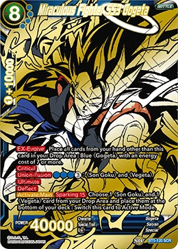 Miraculous Fighter SS3 Gogeta BT5-120 card