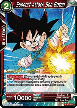 Support Attack Son Goten BT6-006_PR card