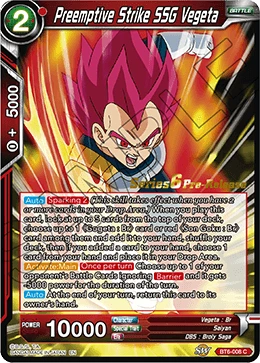 Preemptive Strike SSG Vegeta BT6-008_PR