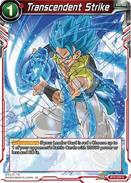 Transcendent Strike BT6-025 Dragon Ball Masters card