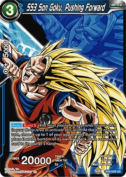 SS3 Son Goku, Pushing Forward BT6-029_PR card