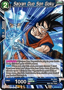Saiyan Duo Son Goku BT6-031 card