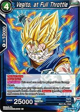 Vegito, at Full Throttle BT6-035 card