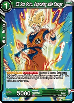 SS Son Goku, Exploding with Energy BT6-055 Dragon Ball Masters card