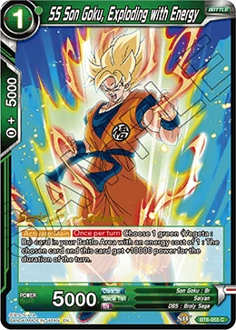 SS Son Goku, Exploding with Energy BT6-055_PR card