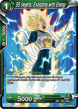 SS Vegeta, Exploding with Energy BT6-056_PR card