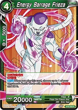 Energy Barrage Frieza BT6-059 Dragon Ball Masters card