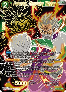 Paragus, Rampage Trigger BT6-064 Dragon Ball Masters card