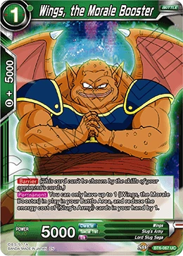 Wings, the Morale Booster BT6-067 card