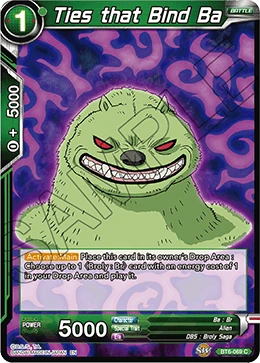 Ties that Bind Ba BT6-069 Dragon Ball Masters card