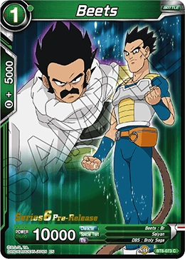 Beets BT6-073 Dragon Ball Masters card, Promo