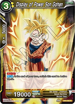 Display of Power Son Gohan BT6-083 card