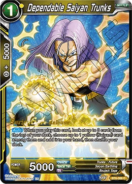 Dependable Saiyan Trunks BT6-086_PR card
