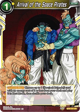 Arrival of the Space Pirates BT6-101 card